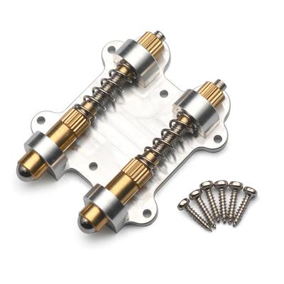 Doppelverriegelndes Tremolo-System Nullpunkt-Rückstellung Doppelte Einstellung für E-Gitarre Stimmstabilität Anti-Rutsch Langlebig Einfache Montage