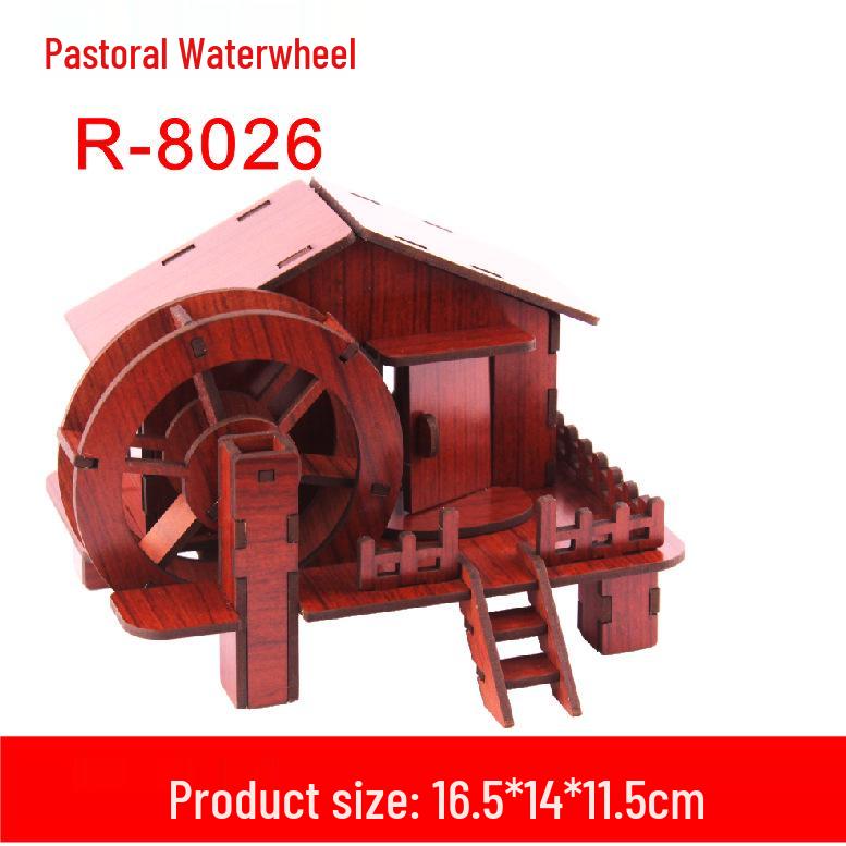 

3D Дерев яний Пазл Модель Кабіни - Дитяча Освітня DIY Іграшка для Збірки