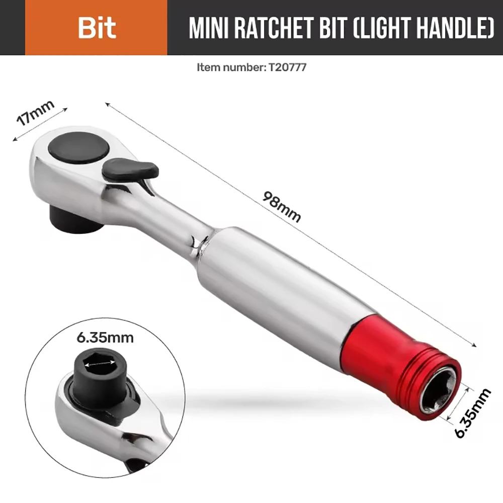 

Double Head Fast Ratchet Wrench 1/4 Ratchet Double-Ended Mini Socket Wrench Set Bicycle Workshop Tool Hand Tools
