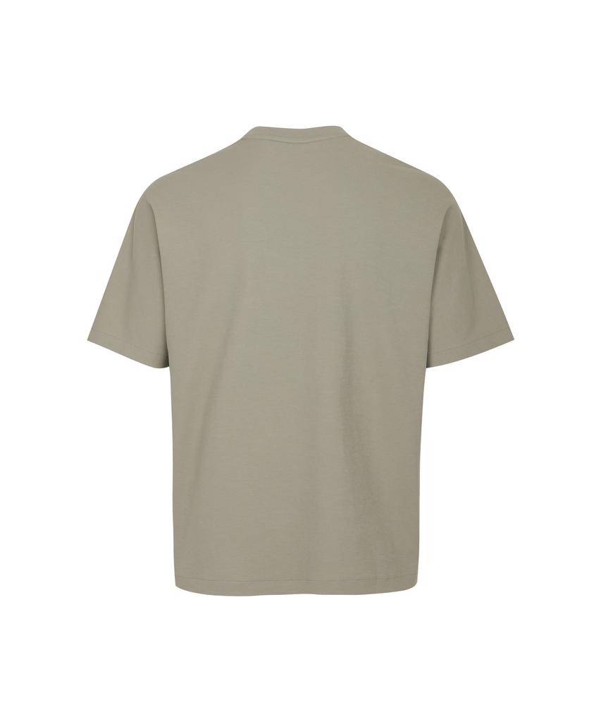 Soru Oversized Pocket Round T-Shirt_Light Khaki