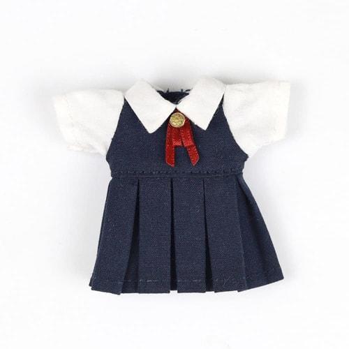 Obitsu 11 OB11 Size Outfit for Obitsu Doll 11cm Body, School Uniform, One-Piece Dress, Honor Student Style, Two Colors (Navy)
