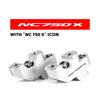 For Honda NC 750 X NC750X 2016 - 2021 CB500X CB500F CB300F Motorcycle Accessories Riser Lifting Handlebar Clamp Handlebar Riser