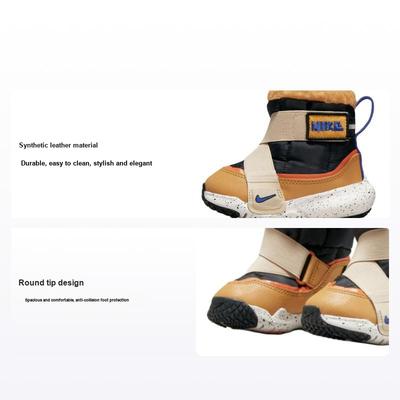 Ghete Flex Advance Bt 1 Anti-Alunecare Rezistente la Uzură Calde Mid-Top Pantofi de Mers Pantofi pentru Bebeluși Negru Maro DO4659-040
