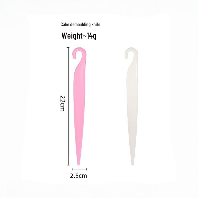 Chiffon Cake Mold Knife & Plastic Scraper Baking Tool Set