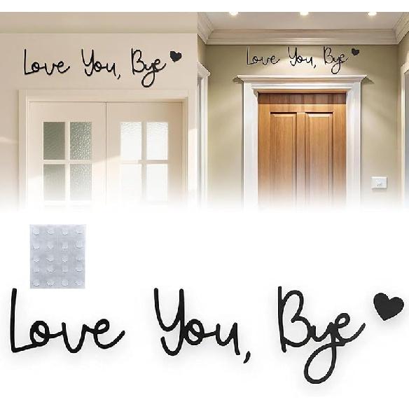 

Знак «Люблю тебя, пока» над дверью, Настенный декор, Выразите любовь и тепло для своей семьи, Декор для стен в стиле бохо, Настенный декор для гостиной чёрный