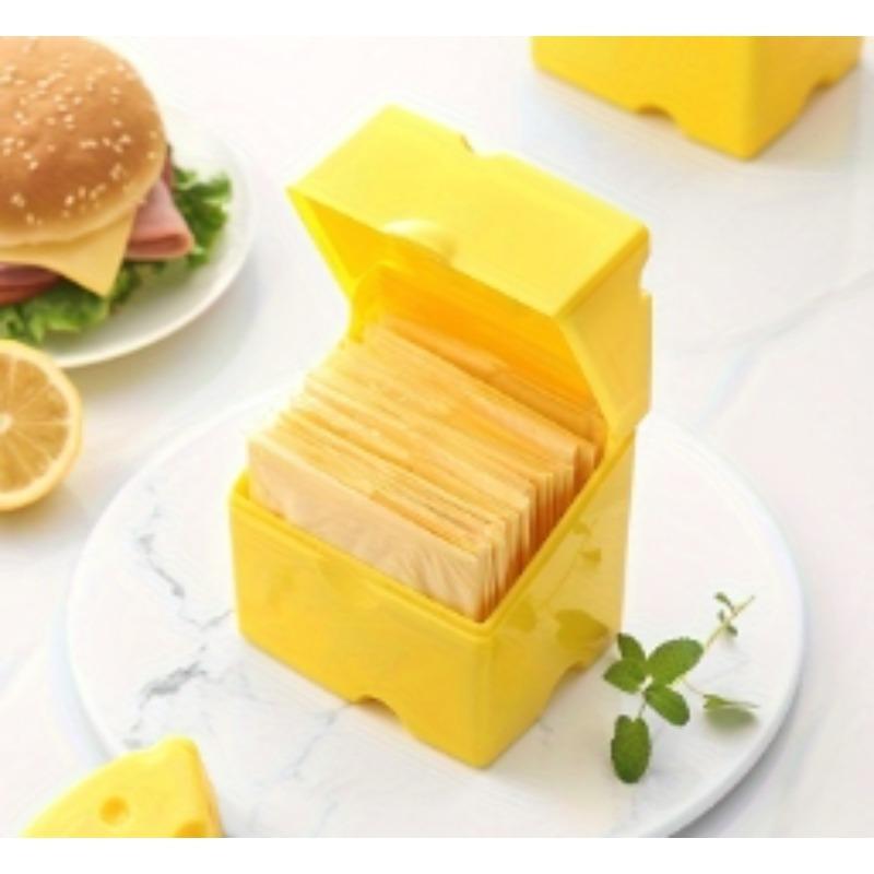 

1pc Cheese Crisp Box for Cheese Storage and Food Preservation жёлтый