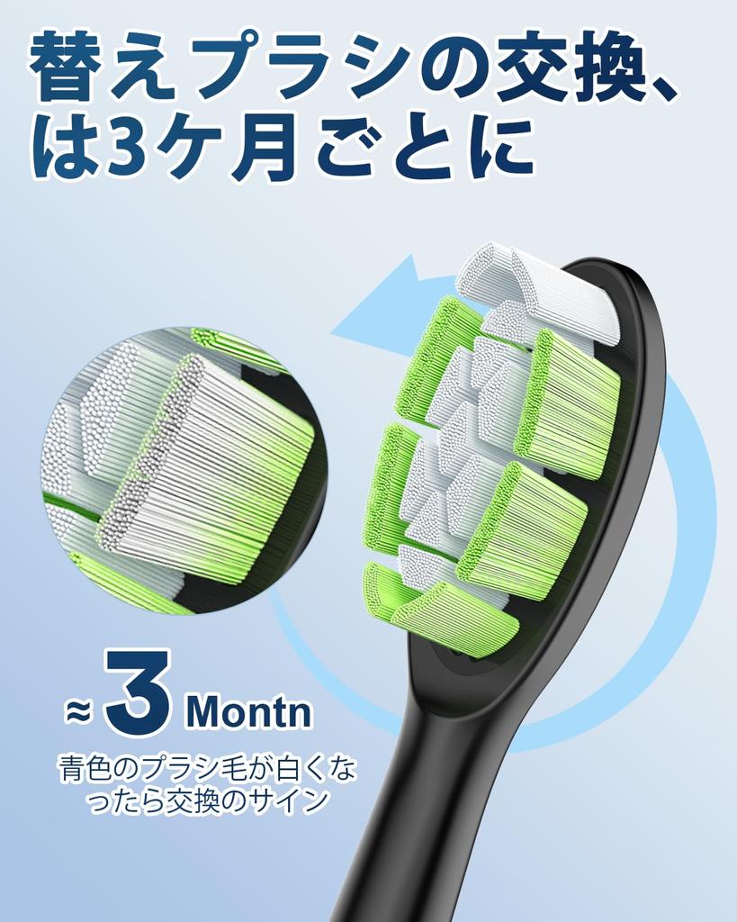 Ofashu Replacement Brush Heads for Philips Sonicare Electric Plaque and with Hygiene for Home and Travel Regular Toothbrushes, Removal, DiamondClean,