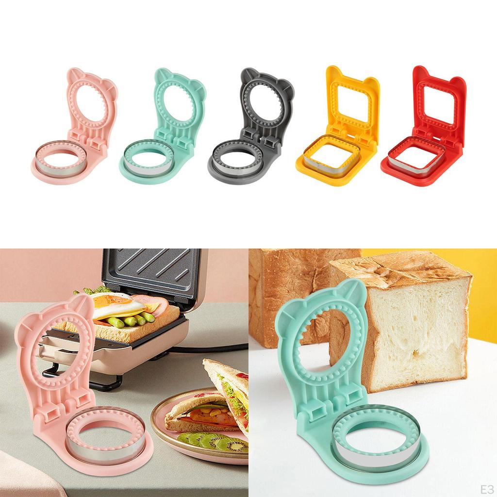 2 in 1 Sandwich Cutter and Sealer Bread Pancake Maker Small Food Grade Materials Easily Cleaning DIY