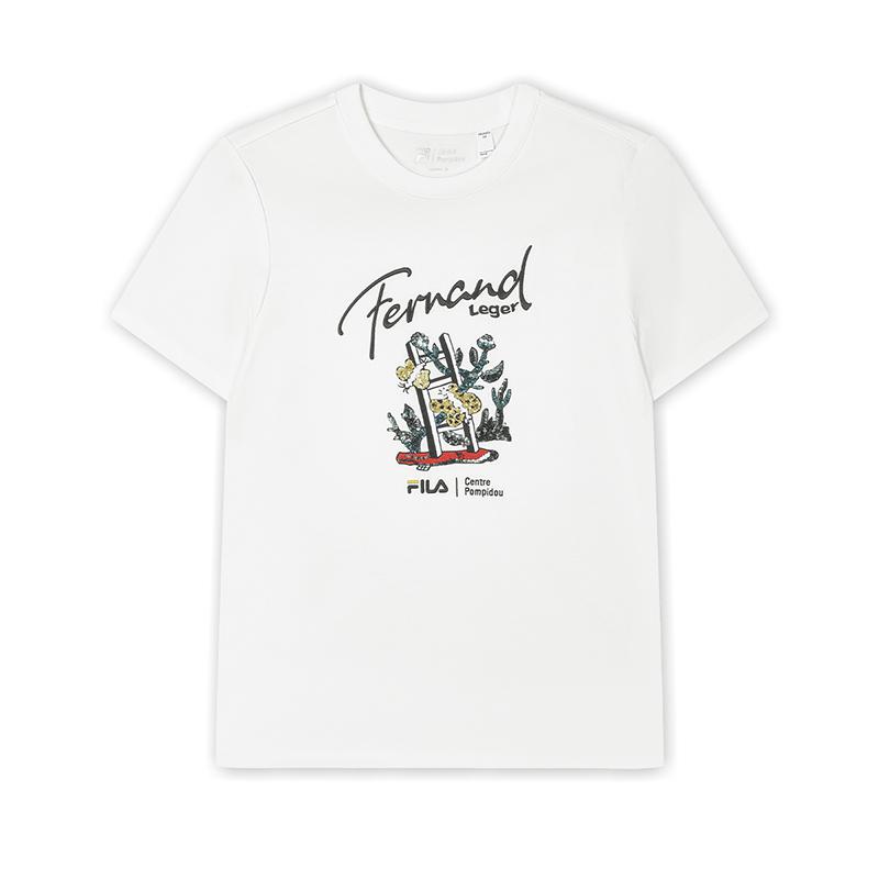 New FILA T-Shirt Women's Bright White F11W438108FWT
