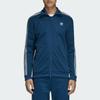 Adidas Originals Firebird Trainingsjacke mit durchgehendem Reißverschluss, Wettkampfsport, Stehkragen, Herrenjacke, Blau DV1522