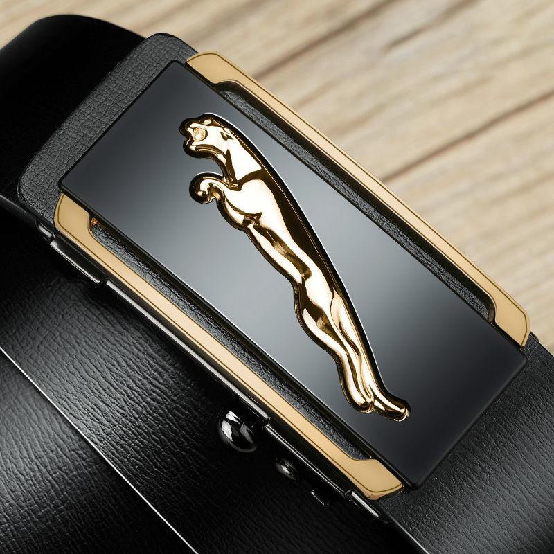 New Toothless Automatic Buckle Belt Men's Inner Wear Belt Fashionable All-Match Business Middle-Aged and Elderly Pant