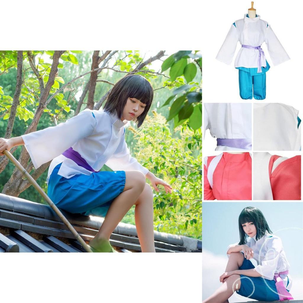 Costume de Cosplay de Haute Qualité Spirited Away Nigihayami Kohakunushi Chihiro Ogino Dans des Couleurs Élégantes