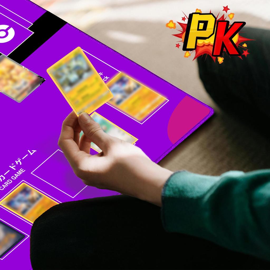 Nami Card Game Playmat Bilingual Playmat Card Mat for 2 Player Battle Cards White Battle Mat Stadium Board TCG Poker Mat Game Mat for Trading Cards No