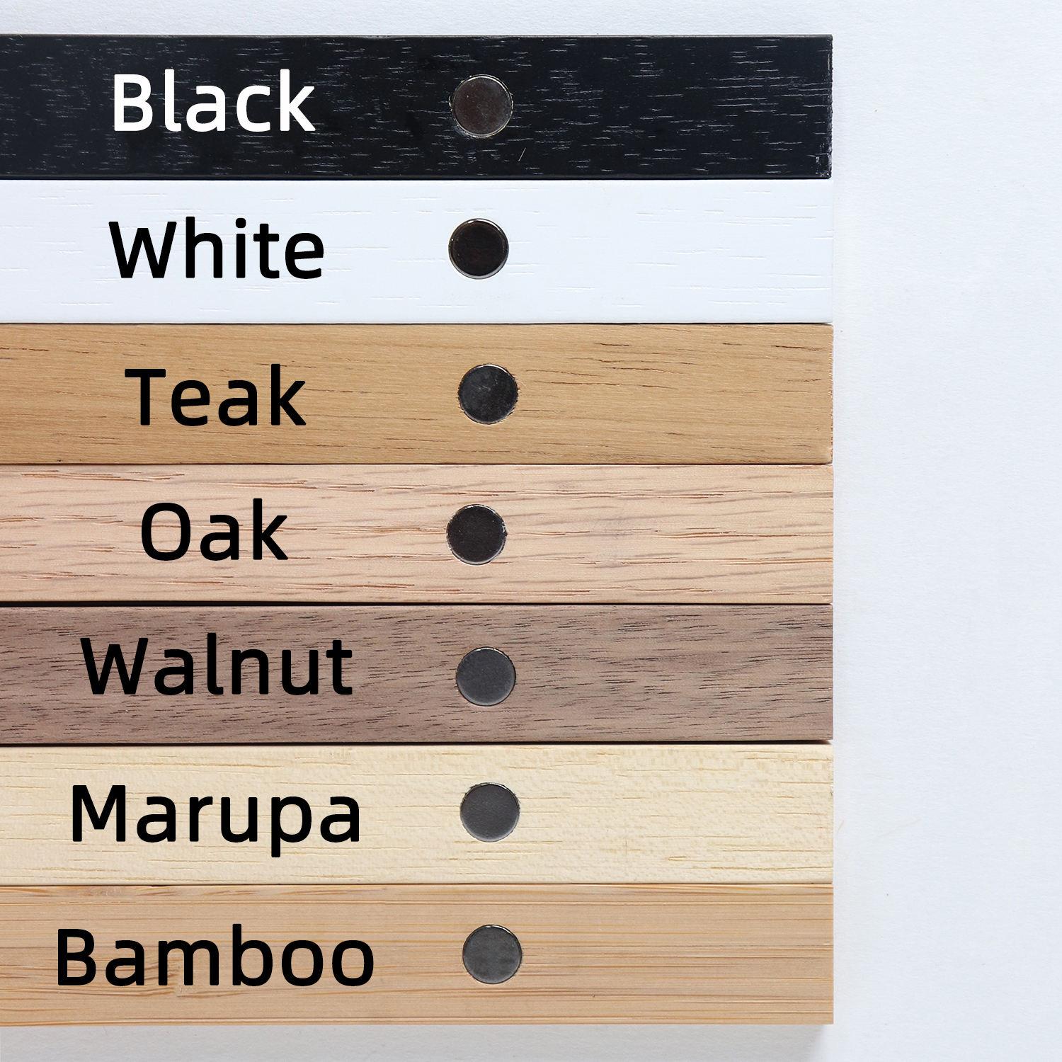 Factory Wholesale Multicolor Teak Wooden Hanger Natural Frame Canvas Wall Art Magnetic Poster Hanger Frame 8