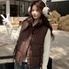 Fashion stand-up collar cotton vest jacket women's autumn and winter new simple versatile cotton vest vest