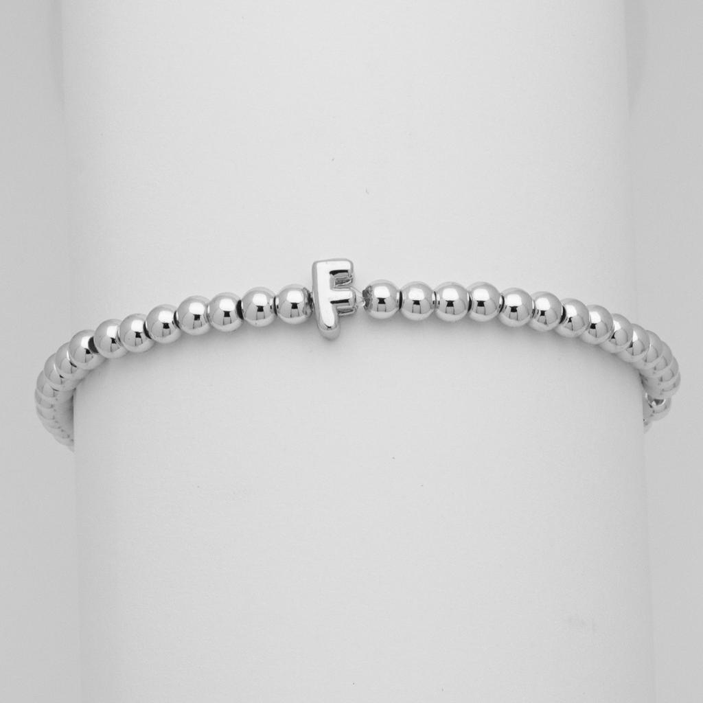 26 English Names White Gold Balloon Bubble Letter Bead Bead Bracelet Bracelet