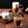 Changqi Double Wall Glass Coffee Mugs, 450ml, Set of 2