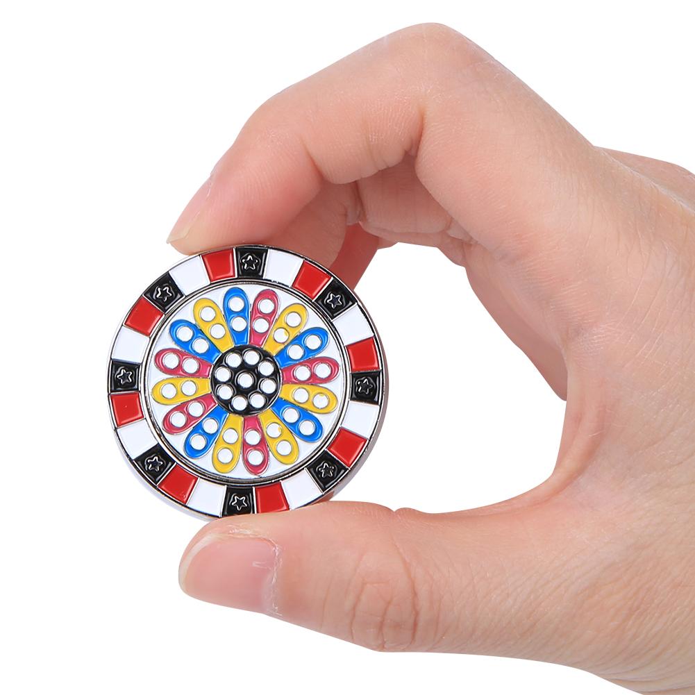 Zinc Alloy Compact Golf Ball Marker Magnetic Hat Clip Lightweight Cap Clamp Gift Supplies