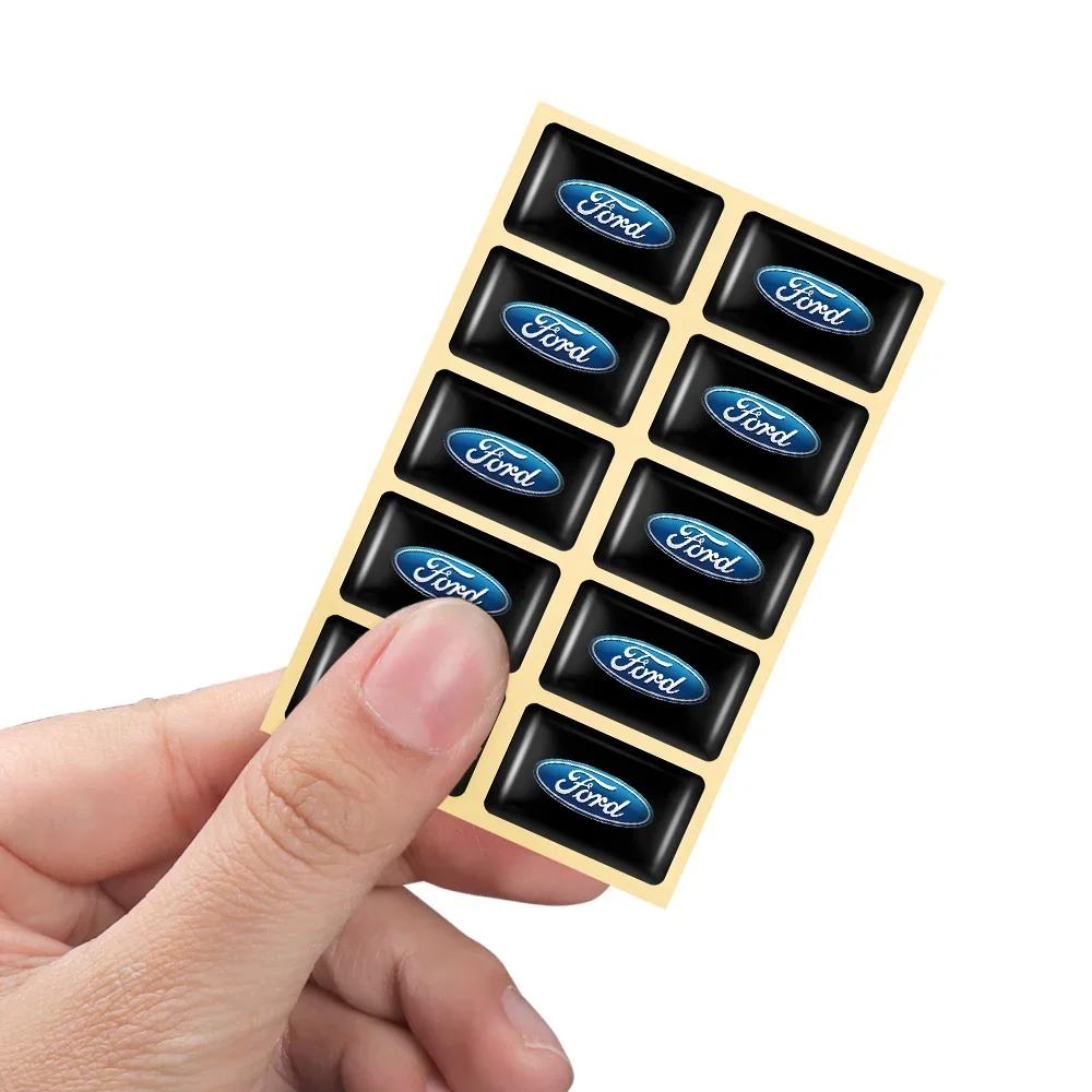 Nová 2026 Samolepka na auto Ford Nová 2025 Horký Auto Styling 3D Epoxidové Samolepky na Dekoraci Volantu a Palubní Desky Pro Ford Fiesta Mon