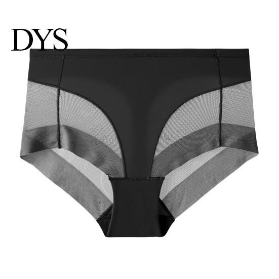 Women Ice Silk Underwear Panties Seamless High Waist Tummy Control Good Breathability Solid Lady Color Slim Fit Thin Quick Dry Casual Sport Underpants
