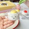 Slow Rebound Stress Ball Yolk Rice Squeeze Toy, Smiling Cartoon Dumpling Adults Relaxation Toy Relief Fake Food Sensory Tension Release