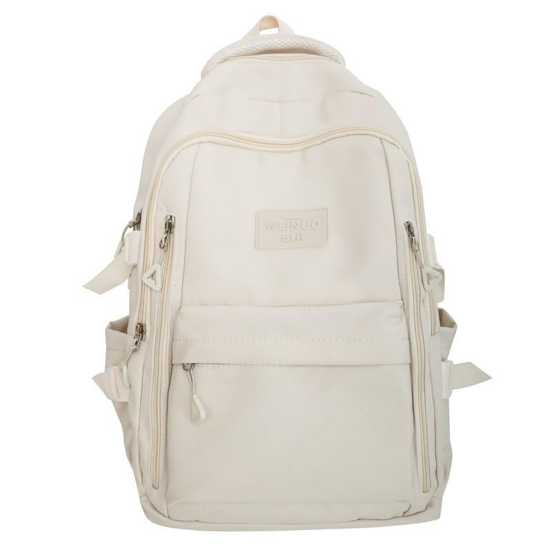 Cute And Durable Nylon School Backpack For Girls 5th-6th Grade With Air Cushion Shoulder Straps белый