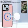 For iPhone 15 Plus Magnetic Case TPU + PU Leather Phone Back Cover with Detachable Card Holder