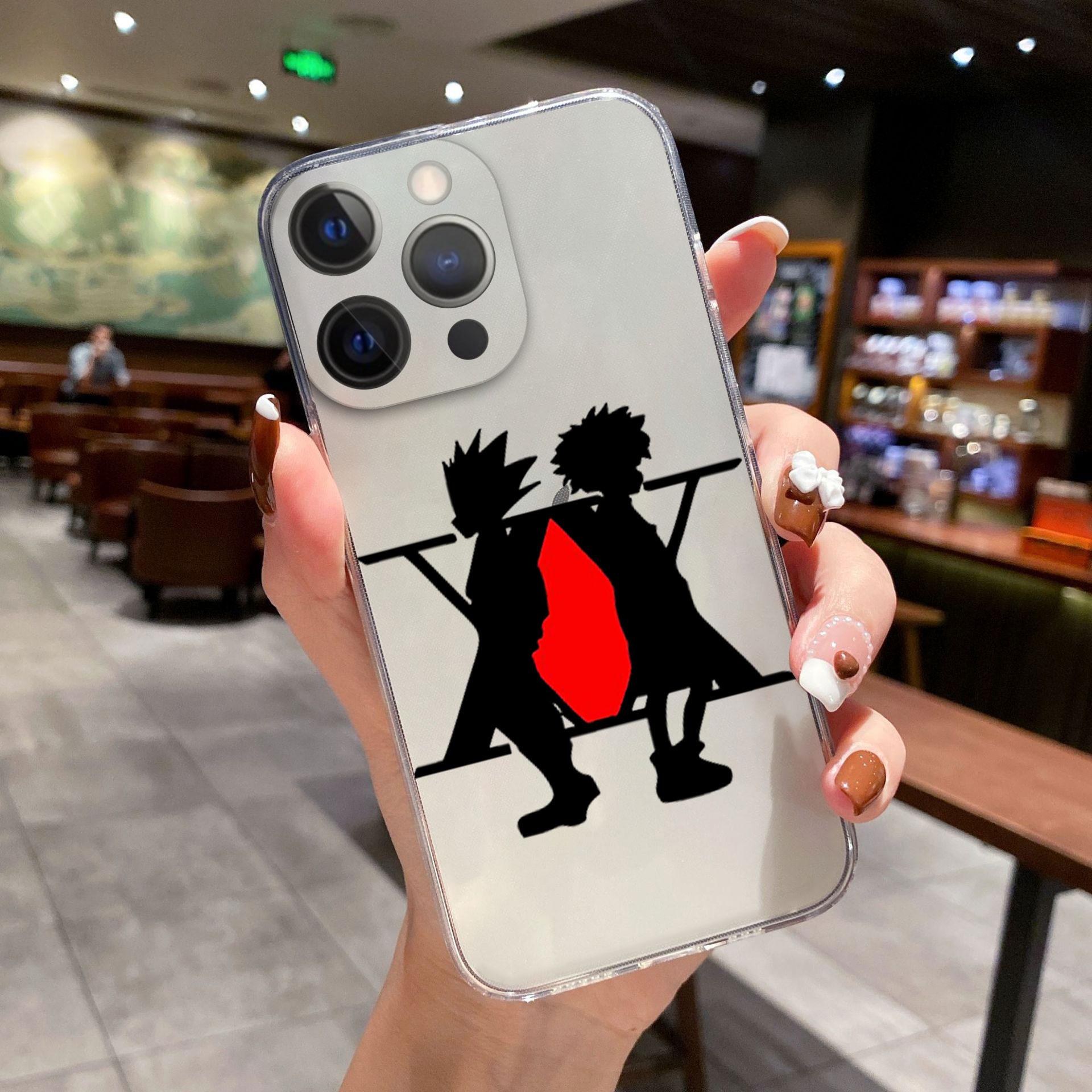 

Чехол для телефона с аниме Hisoka Hunter X Hunter для iPhone 11 12 13 Pro Max X XR XSMAX X 6s 8 7 Plus 13Mini, прозрачный мягкий бампер, задняя крышка iPhone 13Pro Max