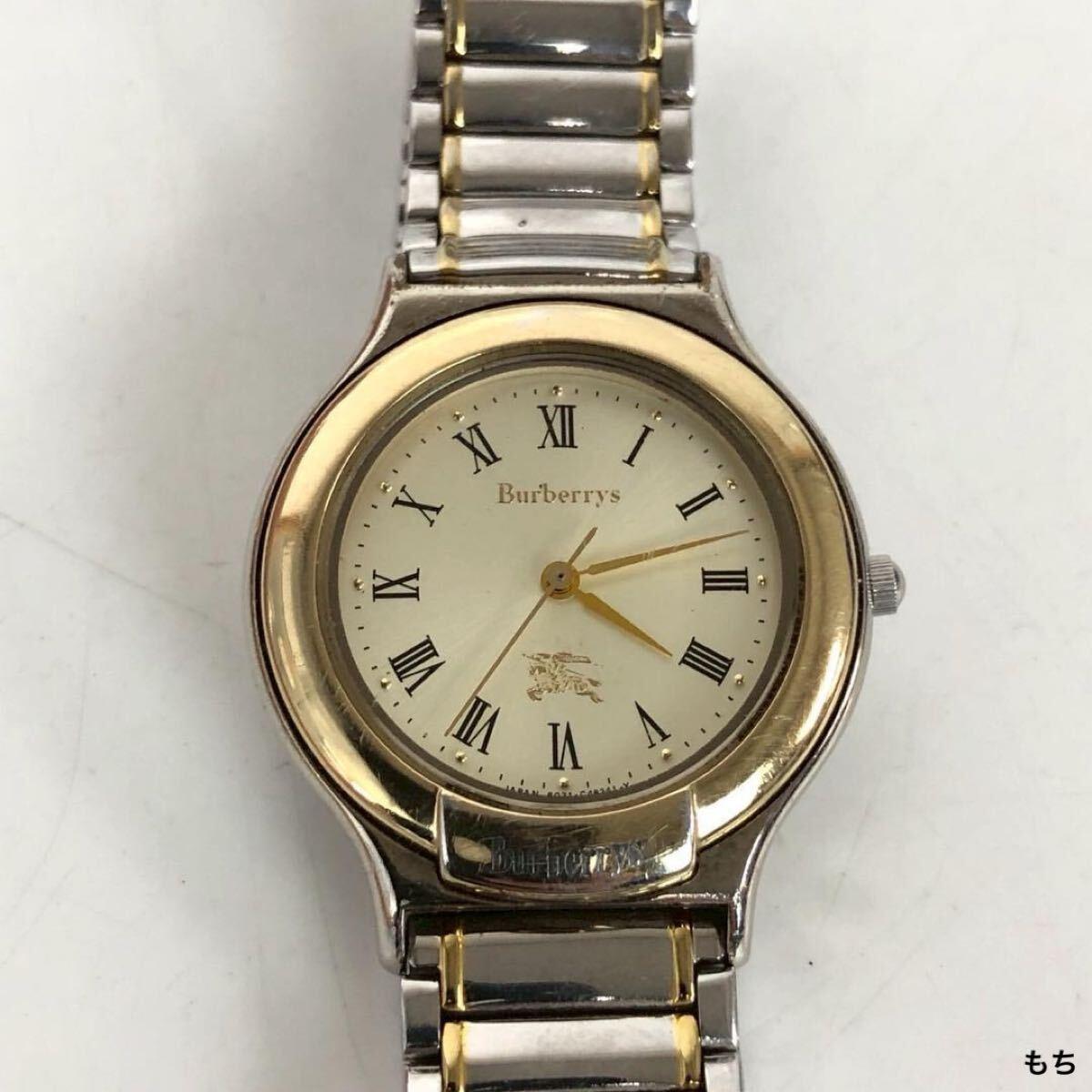 Used Burberrys Burberry Vintage Quartz Watch Combi Ladies Brand Silver Color