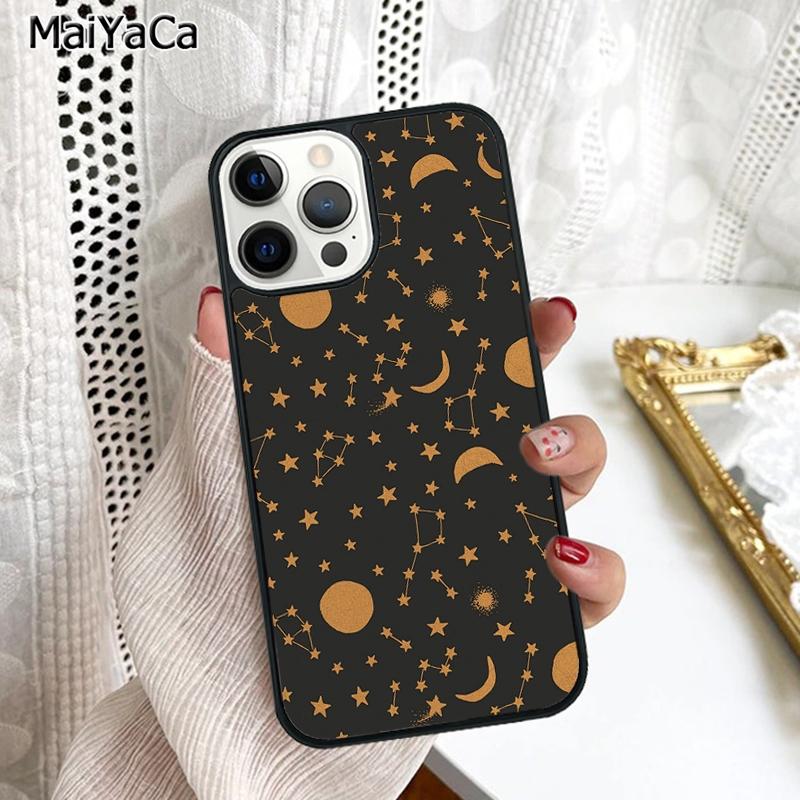 Sun Moons Star Astrological Celestial Phone Case Cover For iPhone 17 Air 16 16e 15 plus 11 12 13 14 pro max coque