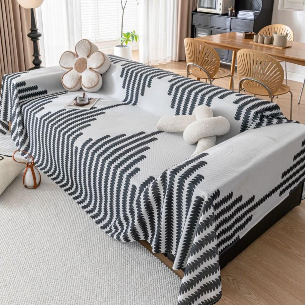 INS Nordic Snowflake Sofa Cover Mat Throw Blankets for Living Room Position Modern Throw Stripe Camping Picnic Blanket Cover