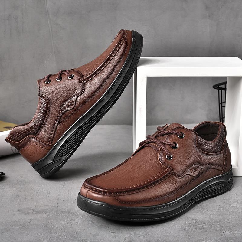 Fashion Retro Style Outdoor Casual Shoes New Arrival Mens Lace Up Oxford Shoes Versatile Walking Sneakers Non-Slip Man Hiking Footwear