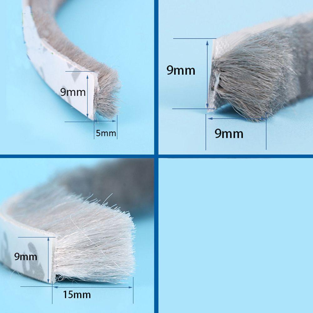 5M Home Tape Brush Gadgets Pile Weatherstrip Sealing Strip Door and Window Seal Self Adhesive
