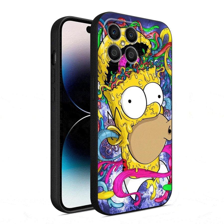 

Cartoon The Simpson Case For Honor X8a X8 90 X9a 8X 70 X9 X6 Magic5 Pro P40 Pro Black Soft Phone Funda Honor 90