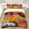 3-teiliges Set König der Löwen, Simba, Mufasa Bettwäsche-Set mit Bettbezug+Kissenbezügen, Ganzjahres-Polyester, Reißverschluss60