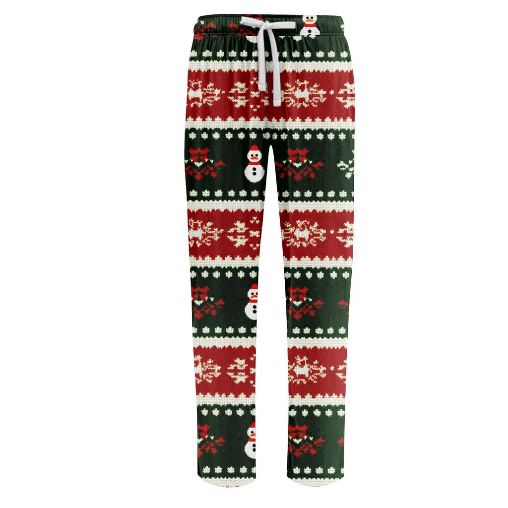 Anime Pajama Pants Sleepwear Casual Drawstring Elastic Waist Pants Comfy Straight Yoga Loose Trousers
