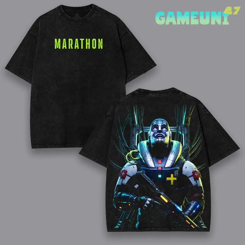 Marathon Cybernetic Triage Vintage Graphic Tee Streetwear T-Shirt