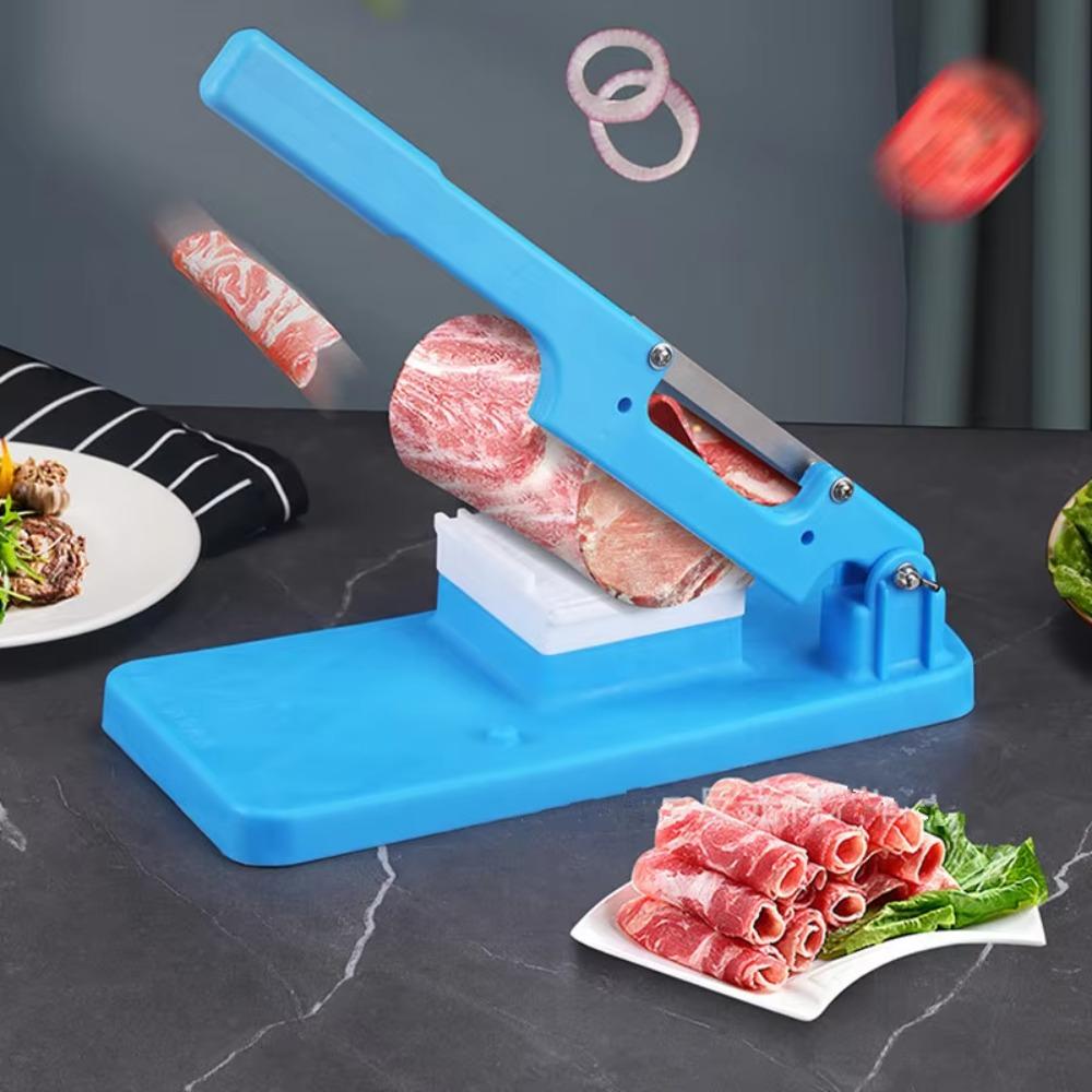 Nonslip Frozen Meat Slicer Manual Meat Cutting Machine Kitchen Gadgets Mutton Rolls Cutter  Beef