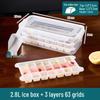 Stackable Multi-Layer Ice Cube Trays with Storage Box
