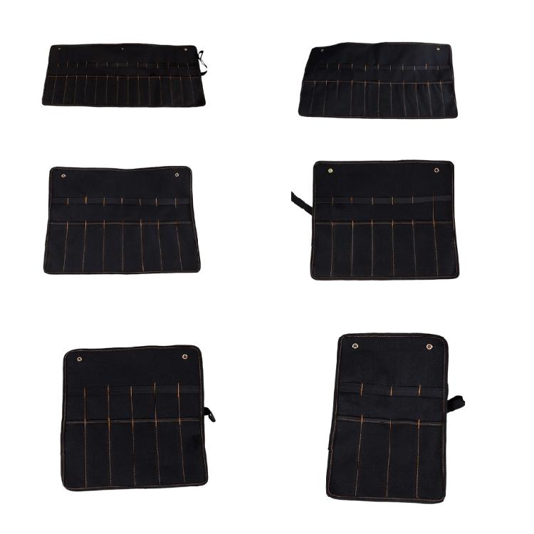 Tool Roll Heavy Duty Canvas Small Tool Bag Tool Pouch for Chisels Hammer Gouges Toolr For Cutter Hammer Gouges