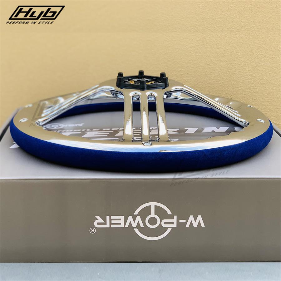 Modified Tuning Steering Wheel Flat Corn Round Shape PCD 70MM Universal Long Spoke JDM 14Inch Drift Car Steering Wheel