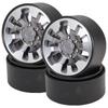 Metal Wheel   Beadlock Wheel  s Hub 4pcs Compatible with   SCX10 90046    4   D90 RC Car