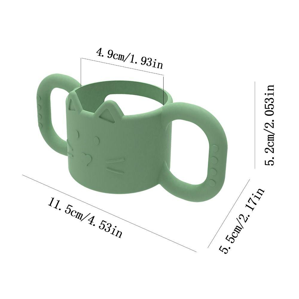 Dual Handles Bottle Handle Sleeve Silicone Cup Holder for Dr. Brown’s 8 Oz/4 Oz Baby Feeding