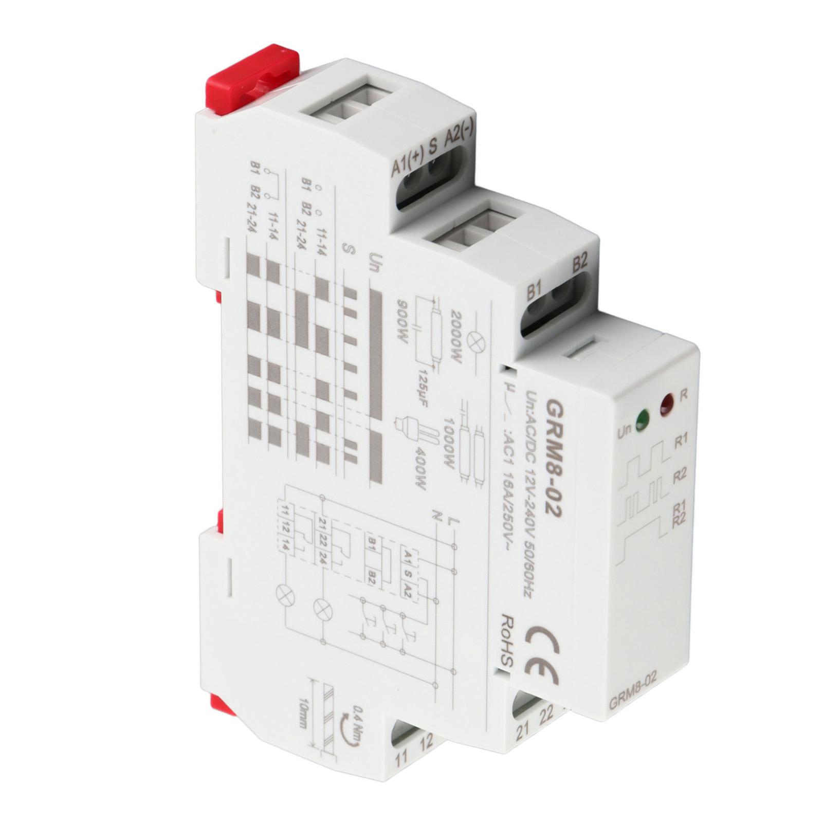 

ГРМ802 Електронне імпульсне реле Фіксаційне реле Реле пам яті ACDC 12240 В
