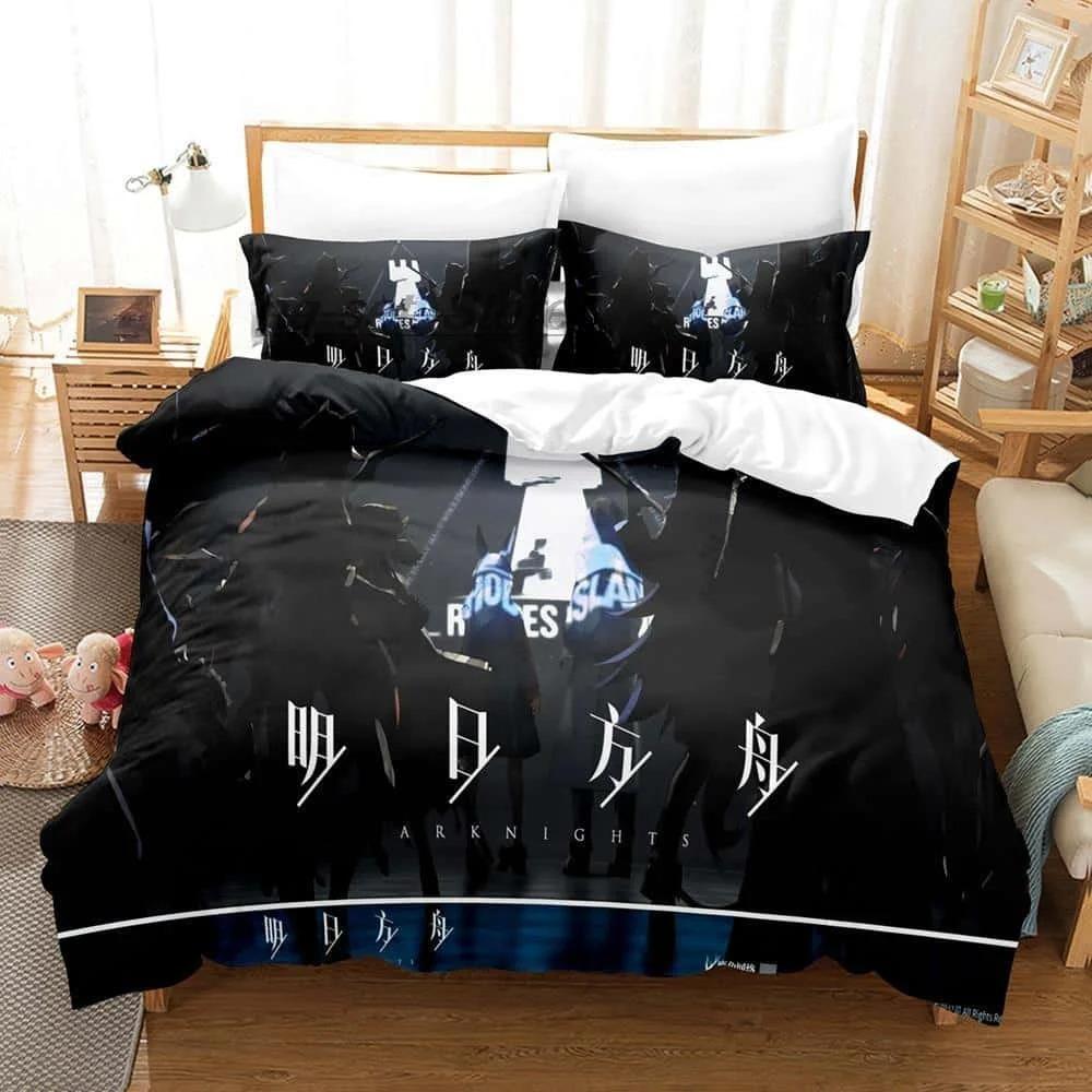 3D tisk Anime Arknights Ložní souprava Single Twin Full Queen King Size Postel Dospělý/Dětská ložnice Sady povlečení na peřinu Bytový textil