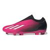 adidas X Speedportal .3 Laceless Firm Ground Soccer Shoes Unisex Soccer Shoes Pink Black GZ5065