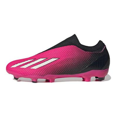 X Speedportal .3 Laceless Firm Ground Soccer Shoes Unisex Soccer Shoes Pink Black GZ5065