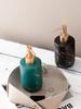 Gold Marble Ceramic Dispenser for Liquid Soap, Gel, or Shampoo