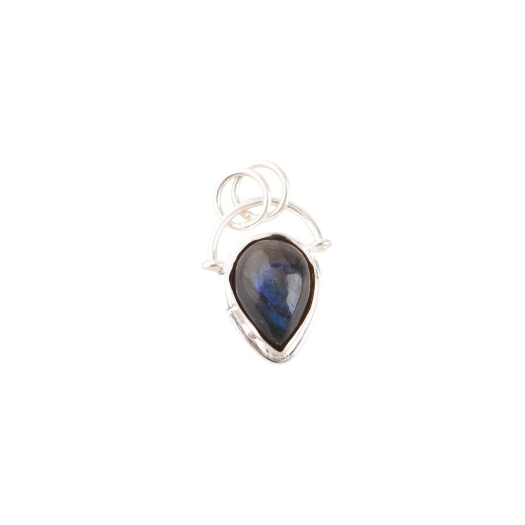 Natural Labradorite Gemstone 925 Solid Silver Jewelry Handmade Women's Pendant PP-56-31