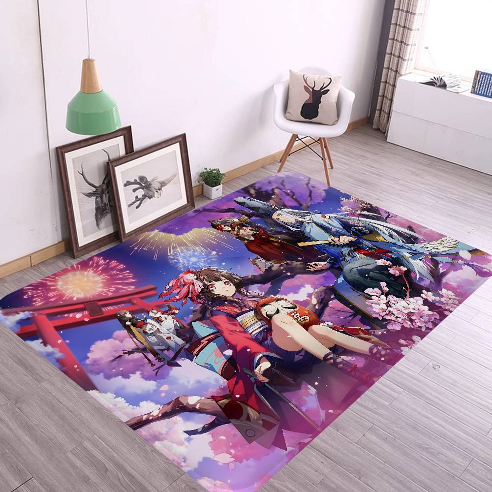 Card Based Game Onmyoji Bathroom Mat Kids Room Bedroom Decoration Balcony Anti-Slip Doormat Living Room Welcome Rug
